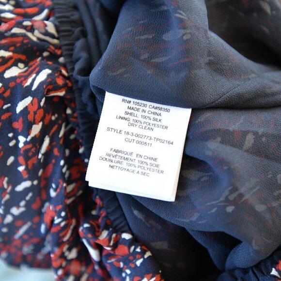 Joie 100% Silk Briseis Pullover Balloon Sleeve Blouse Sz M - Picture 7 of 7